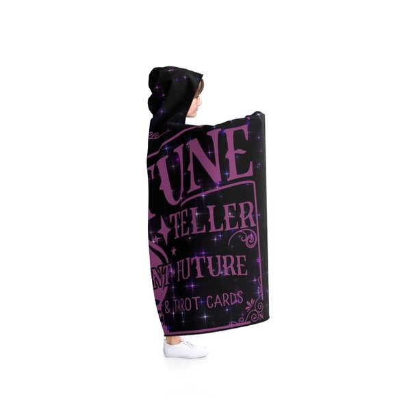 DISCO LEMONADE Fortune Teller Starry Night Psychedelic Hooded Blanket, rave, UV - Picture 3 of 3